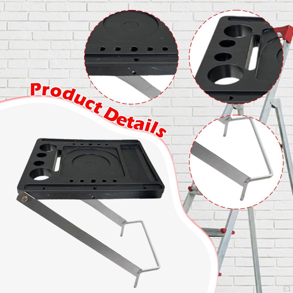 Ladder Work Stand Tray Equipment Nonslip Wide Pedal Multifunction Sturdy for Working