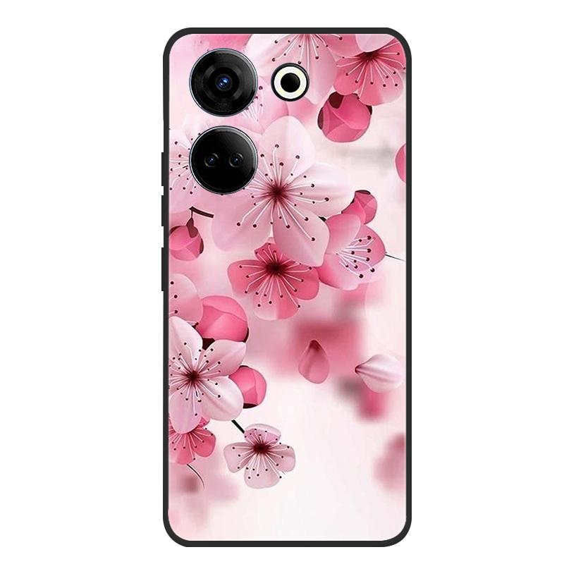 Для Tecno Camon 20 Pro 4G Чехол Мягкий Черный Силиконовый Бампер Чехол-бабочка для Телефона для Tecno Camon 20 Pro 5G Чехлы Camon20 Funda