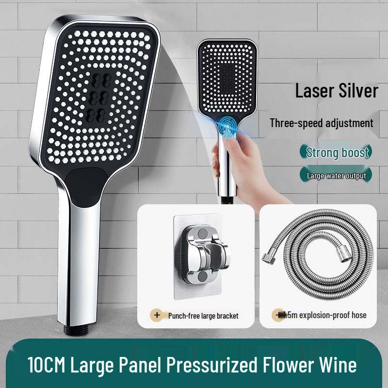 Three-Speed Booster Shower Head Heating Faucet for Bathroom