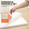 Fryer Filter Paper, 100 Sheets, 25.7" x 16.9", Replacement Deep Fryer Filter Sheets for 55L Commercial Mobile Fryer Filter Machine, for Restaurant,