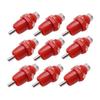 10pcs Red Chicken Drinking Fountain Plastic Bird Quail Chicken Drinker For Chicken Farm