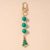 Cute Christmas Snowman Keychain Women Girls Santa Claus Key Ring Pendants for Handbag Decor DIY Handmade Key Chain Gift