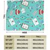 Nurse Medical Theme Blanket Nurse Gifts for Women Ultra Plush All Season Lightweight Cozy Flannel Throw Blanket for Bed Car Sofa