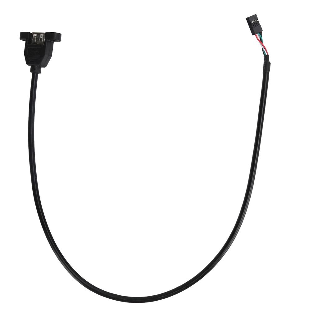 Удлинительный кабель USB2.0 гнездо на 5-контактное гнездо для материнской платы, высококачественная передача, встроенный удлинительный кабель(0,3 метра )