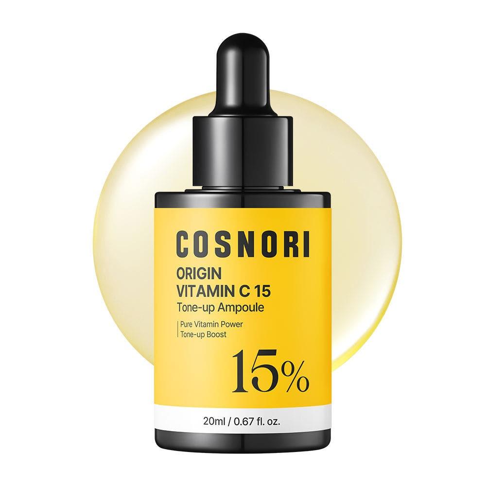 COSNORI Origin Vitamin C 15 Tone Up Ampoule Brightening Glow 20ml Radiance Facial Serum