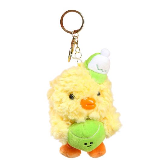 Бейсбольная утка брелок для ключей для пар плюшевая игрушка для сумок рюкзаков мягкая набивная игрушка брелок с металлическим зажимом милый подарок для детей взрослых