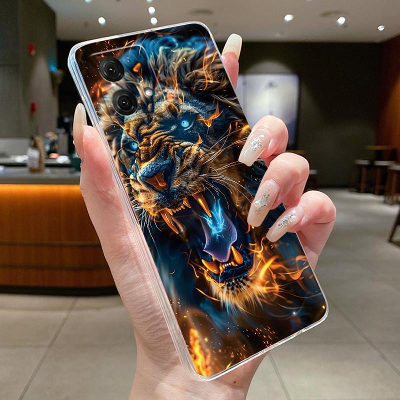 Case For Motorola Moto G84 Soft Silicone TPU Transparent Bright Painted Casing For Motorola Moto G85 5G Anti-scratch Cover