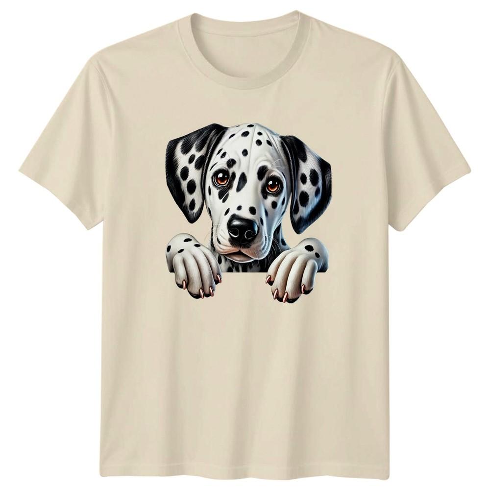 Dalmatian Dog Puppy Cute Peeking TShirt Dalmatian Dogs Birthday Gift For Him