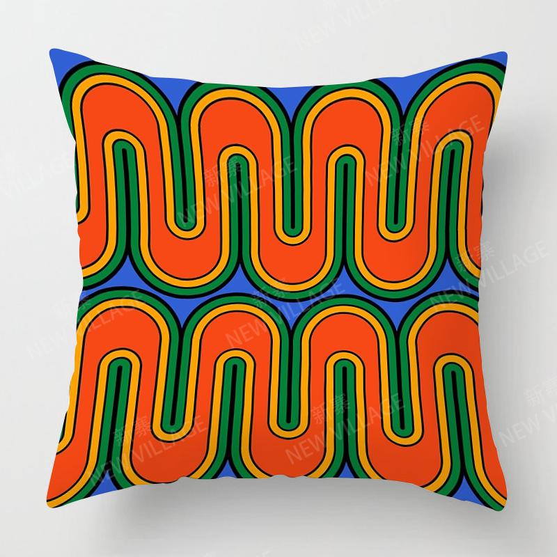 Скандинавский осенний домашний декор, осенний плед, наволочка, чехол для дивана, современный чехол для подушки 45x45 см, 45*45, 50x50, 60x60 см, 40*40, 40x40, геометрия