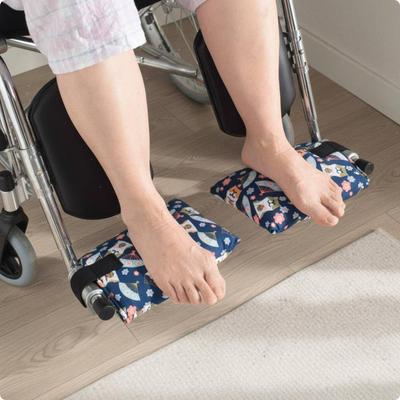 2 Pieces Foot Rest Cushion Textile Option Footplate Effortless Wipe