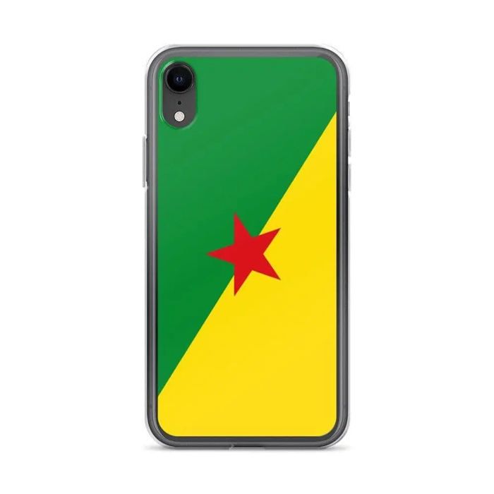 Coque - PIXELFORMA - iPhone XR - Drapeau De La Guyane - Protection Complète - Silicone Souple