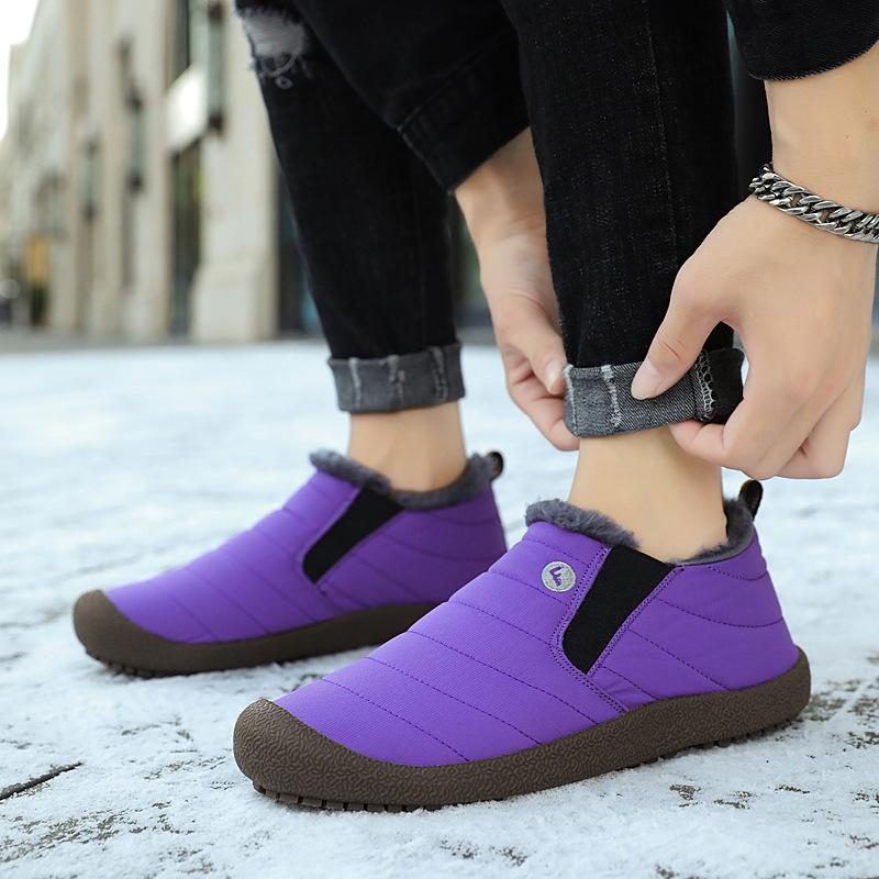 Men's Padded Plus Size Winter Warm Snow Boots Padded Lining Waterproof Ankle Boots Anti-slip Outdoor Hiking Mountaineering Sports Boots