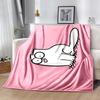 Simon's cat Flannel Blanket Soft Warm All-Season Throw, Design for Camping, Car Travel, Hiking Sofa, Bed, Office Perfect Gift for Parties