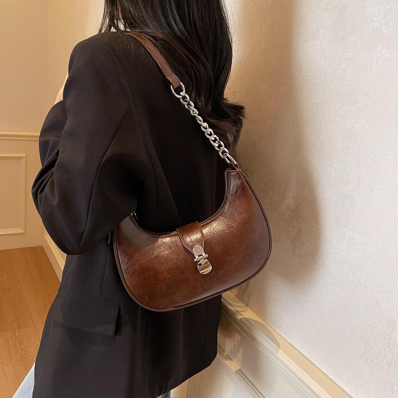 Нишевая дизайнерская сумка женская весна-лето 2025 новая модная цепочка на плечо сумка-мессенджер высококлассная подмышечная сумка-пельмень