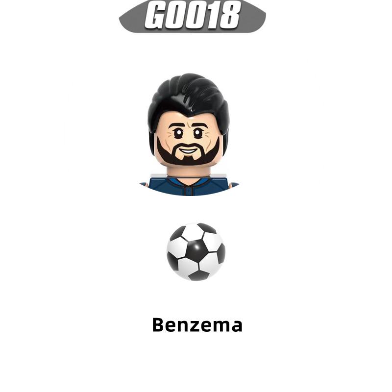 Футбольное поле Строительные блоки DIY Настольный футбол Доска Строительные кирпичи Блоки Образовательные игрушки Подарок для ребенка Известные футбольные звезды