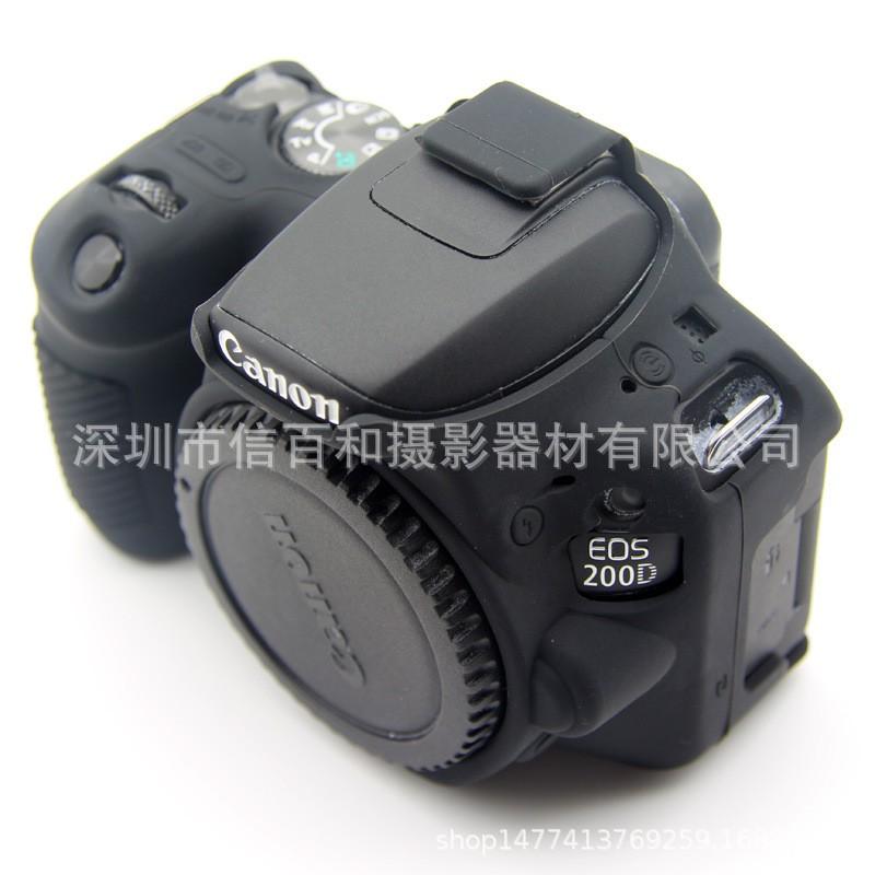 Silicone Camera Case Cover Canon EOS 200D II DSLR Protective Shell Anti-Scratch Shockproof Inner Bag