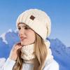 Winter Hat Winter Knitted Hat Warmer Scarf Set Wear Resistant For Women Men
