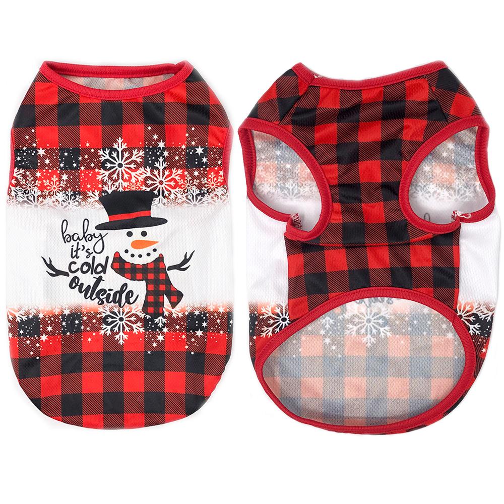 Рождественский жилет для собак для маленьких средних собак, костюм для кошек, новогодний подарок, одежда для домашних животных, милый рождественский пуловер с принтом оленя, котенка, щенка, футболка для чихуахуа