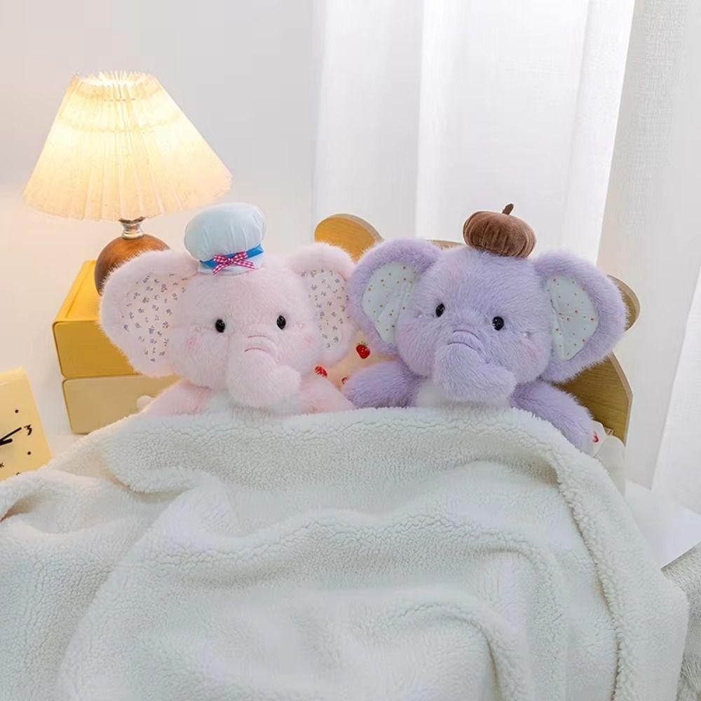 Fluffy Cartoon Elephant Plush Toys Soft Elephant Plush Toys Elephant Plush Doll Boys Girls