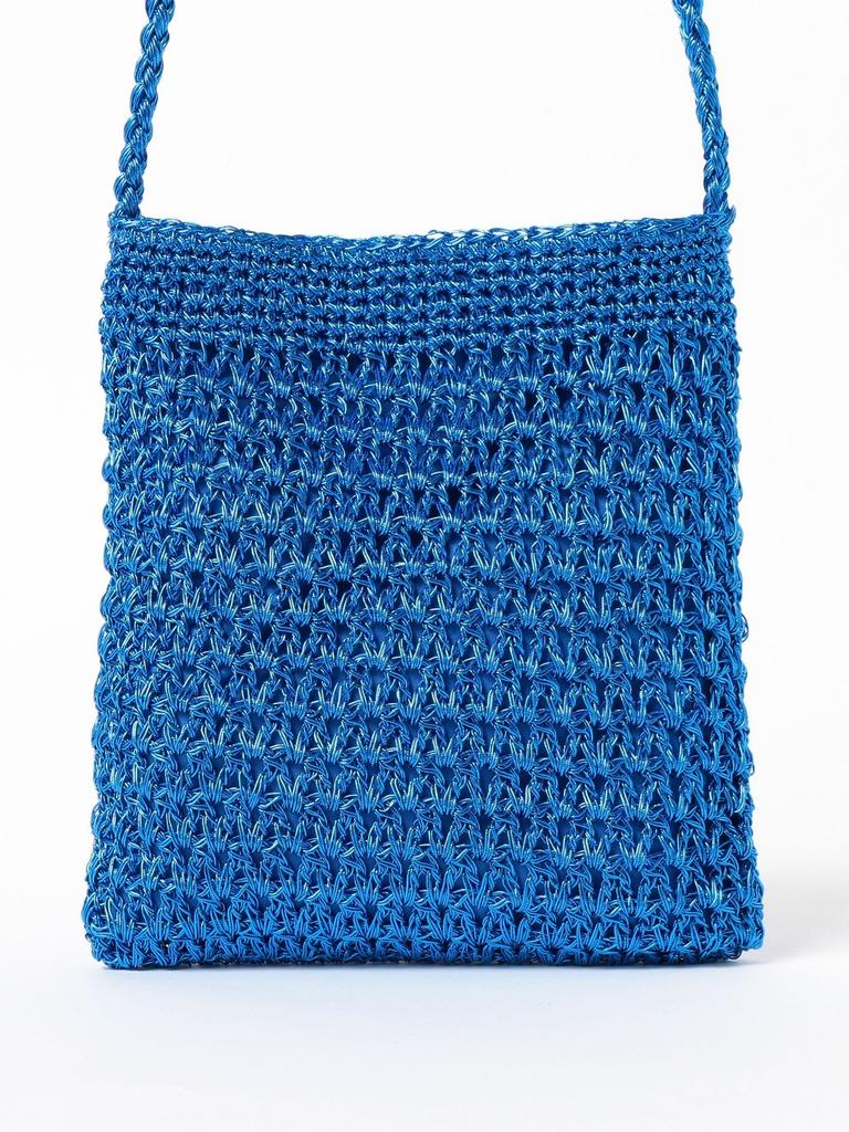 B:MING LIFE STORE by BEAMS Canvas Bag, Film-Woven Shoulder Bag, Women's, Blue, One Size