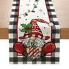 Linen Christmas Table Runner Snowman Xmas Tree Home Dining Table Cover Tablecloth 2025 Navidad Noel Christmas Decorations 2025