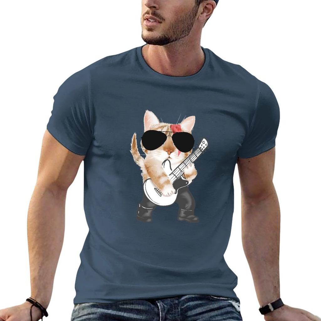 Cat Bassist Bass Guitar Tshirt T Shirt Unisex Cotton Cotton Tshirt 100 T Shirt Personalised Tshirt