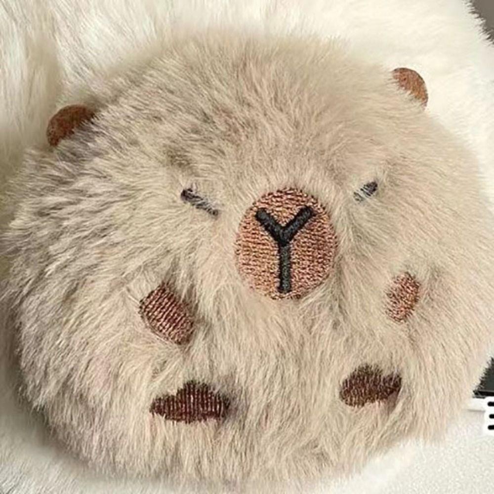 Cartoon Capybara Plush Scarf Warm Gloves New Earmuffs Women