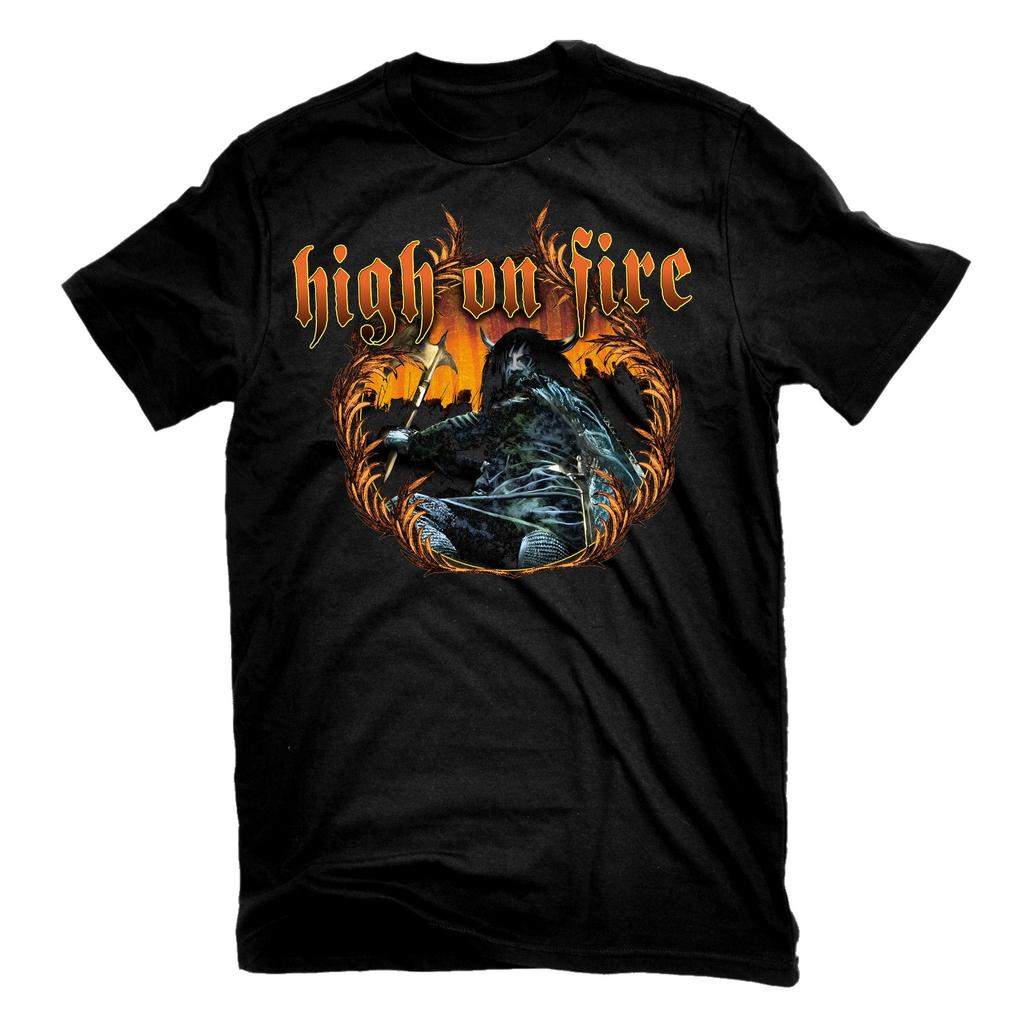 High on Fire Green Demon Rock Band Summer Casual TShirt Unisexs and Womens Luxury Brand Top hot