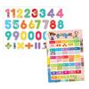 Kongsuni Number Rubber Magnet Puzzle + Background Board, Korean Popular Puzzles