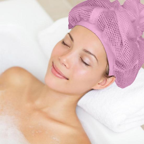 Сетчатая шапка для сушки вьющихся волос с регулируемым шнурком, мягкая впитывающая женская сетка для длинных густых вьющихся волос, быстросохнущая сетка для душа, шлепающаяся шапочка