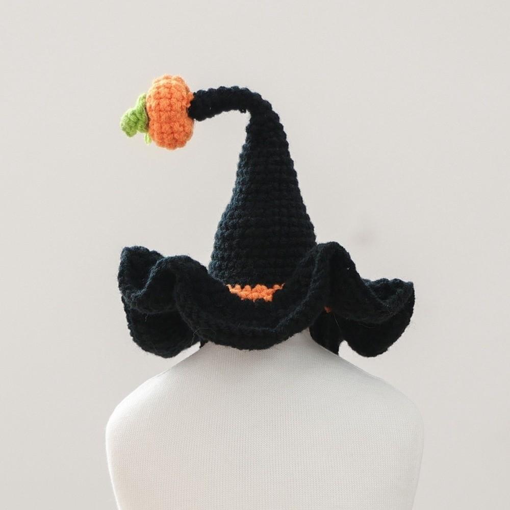 Woven Design Dog Wizard Hat Washable Halloween Pet Hat Funny Cat Headgear Halloween Party