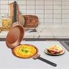 Double-Sided Pancake Pan with Lid Nonstick Reversible Cake Pan for Perfect Pancakes Stainless