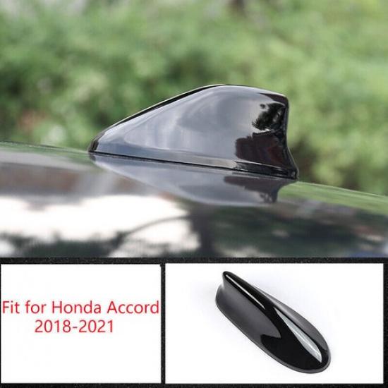 Gloss Black Shark Fin Antenna Aerial Cover Trim 1Pcs For Honda Accord 2018-