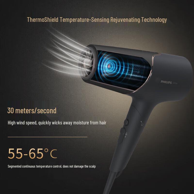 Philips BHD538 5000 Series Pro Ionic Hair Dryer CN plug (adapter included)