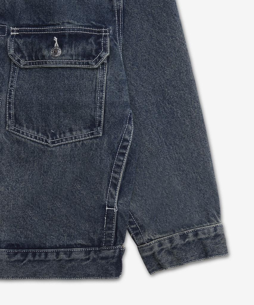 Aape Aapenow Detachable Hooded Denim Jacket - Blue / Aapljm7766Xxqblx