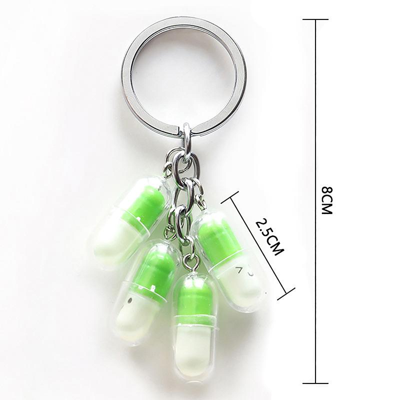 Милый смайлик капсула брелок смешной таблетка наркотик кулон акриловый брелок женская сумка подарочный брелок мини модель капсула