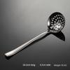 HANYANG 304 Stainless Steel Soup Shell Leakage Ladle Hot Pot Soup Ladle Retro Hammer Grain Mirror Polished Household Spoon