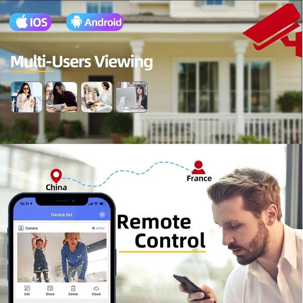 5MP PTZ Wifi камера наружное домашнее видеонаблюдение беспроводные IP камеры HD цветное ночное видение безопасность-защита ICse