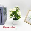 Flower Plastic Rose Fake Potted Plant Bonsai For Tabletop Decor And Use Event