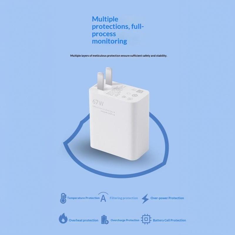 Мини USB Быстрое Зарядное Устройство 33 Вт 67 Вт 90 Вт 120 Вт Turbo Charge Защита от Перегрева на 81% Быстрее для Карманного Ношения Использования в Поездках на Природе