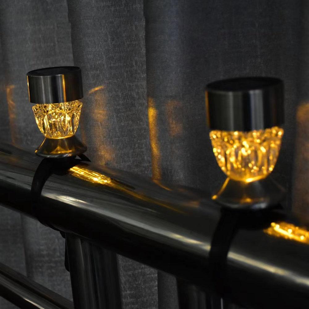 Солнечный садовый светильник, светильник для ограждения балкона, декоративный светильник, солнечный уличный ночной светильник, светильник для газона