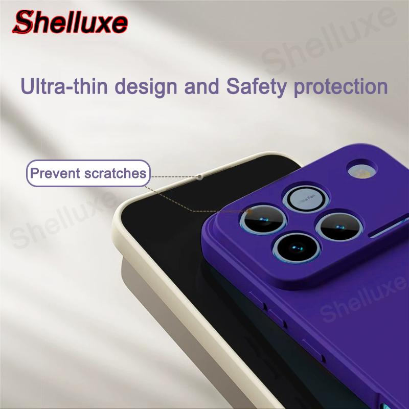 Shelluxe Square Original Liquid Silicone Case For Huawei Honor Win HonorWin Turbo Global Silky Feel Soft Shockproof Phone Cover
