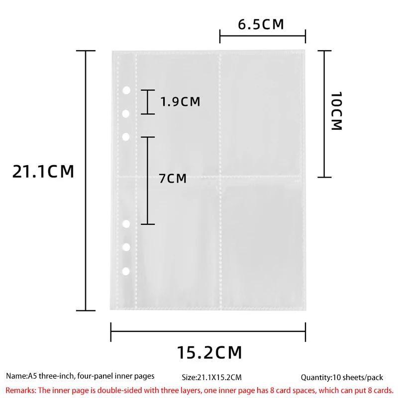 Kpop Binder A5 Photo Album Four Compartment Stargazer Card Organizer Book Idol Photo Collector Card Photocard Holder