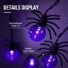 Halloween Themed LED Halloween String Lights Spider Shaped LED String Lights  Indoor Display