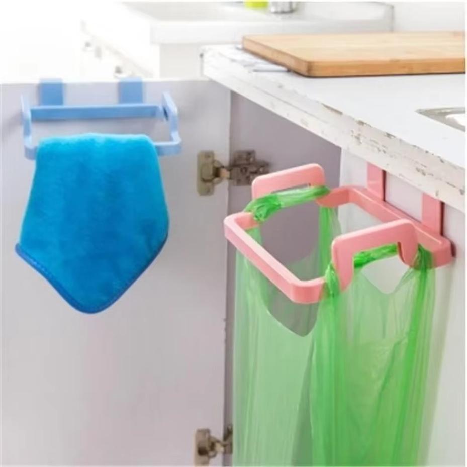 1 Pcs Kitchen Hanging Trash Can Home Kitchen Living Room Desktop Flip Trash Can Iron Storage Bucket Practical Kitchen Garbage