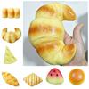 Креативные игрушки-тосты с медленным отскоком, влажное ощущение, имитация хлеба, имитация хлеба, сжимаемые игрушки, имитация еды, DIY тост, игрушка-пищалка