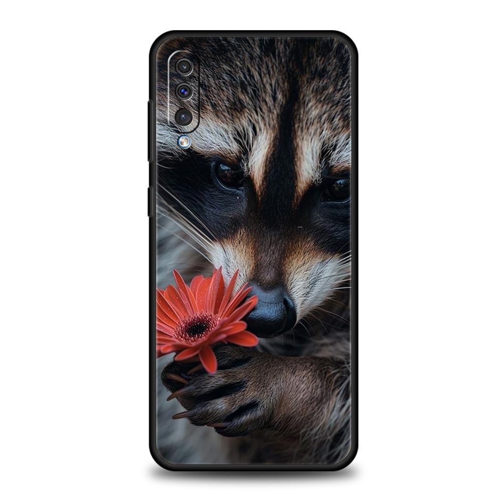 Чехол для телефона с енотом для Samsung Galaxy A56 A36 A26 A16 A34 A24 A42 A22 A20 A12 A40 A30 A10 5G Мягкий TPU Чехол-оболочка Fundas Capas