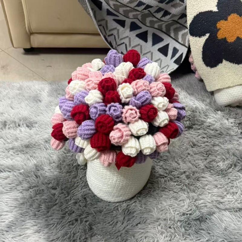 Rose Flower Blanket Office Teacher Gift Floral Throw Shawl Sofa Bouquet