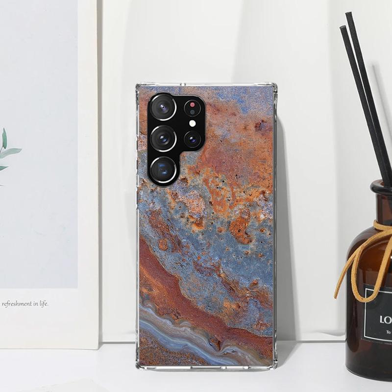 Vintage Industrial Style Rusty Pattern Phone Case For Samsung Galaxy S26 S25 Edge S24 FE S23 S22 Ultra S21 Plus S20 + Art Fundas
