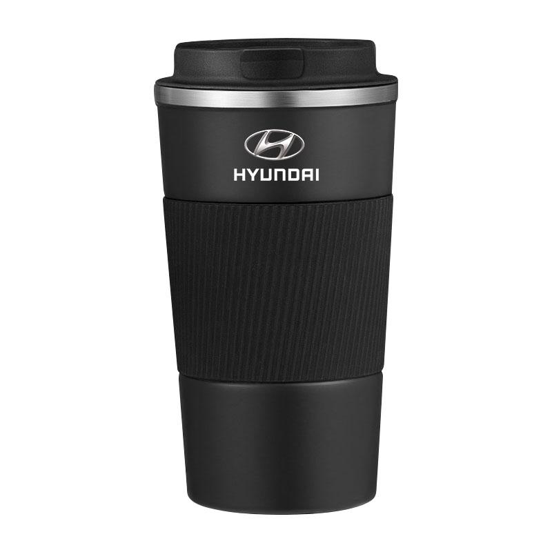 500ml Stainless Steel Coffee Tumbler Thermos Cup Portable Travel Thermal Mug For Hyundai Mistra Lafesta Elantra Accent IX35 I20 I30 Azera Sonata